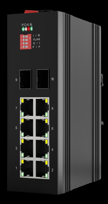 65 シリーズ Din Rail 産業用POE スイッチ 管理不全 8 ポート SFP スイッチ