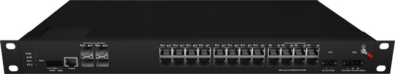 75 シリーズ 2XSFP 24G 産業用イーサネットスイッチ ラック搭載 24 ポートPOEスイッチ