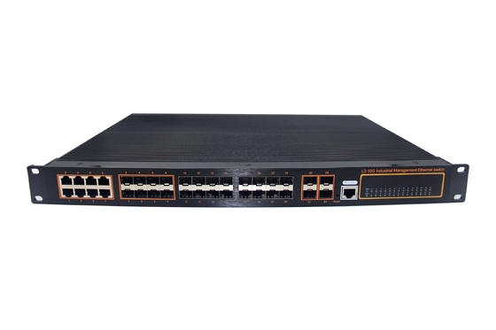 OPK-7600-4XG24GX8GC 4*10G SFP,24*1.25G,8*1000M コンボラック マネージドインダストリアルスイッチ
